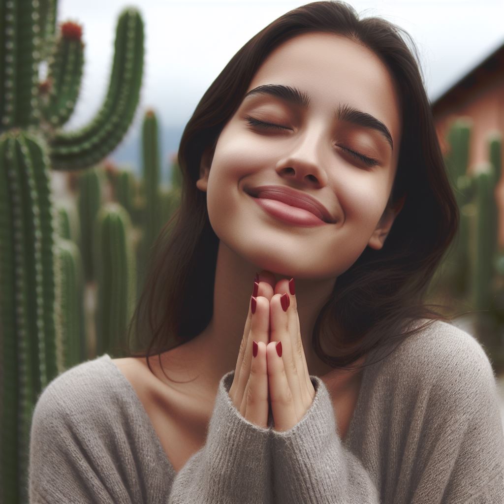 Woman practicing gratitude as a powerful practice that involves cultivating appreciation and gratitude for the abundance in our lives, both big and small